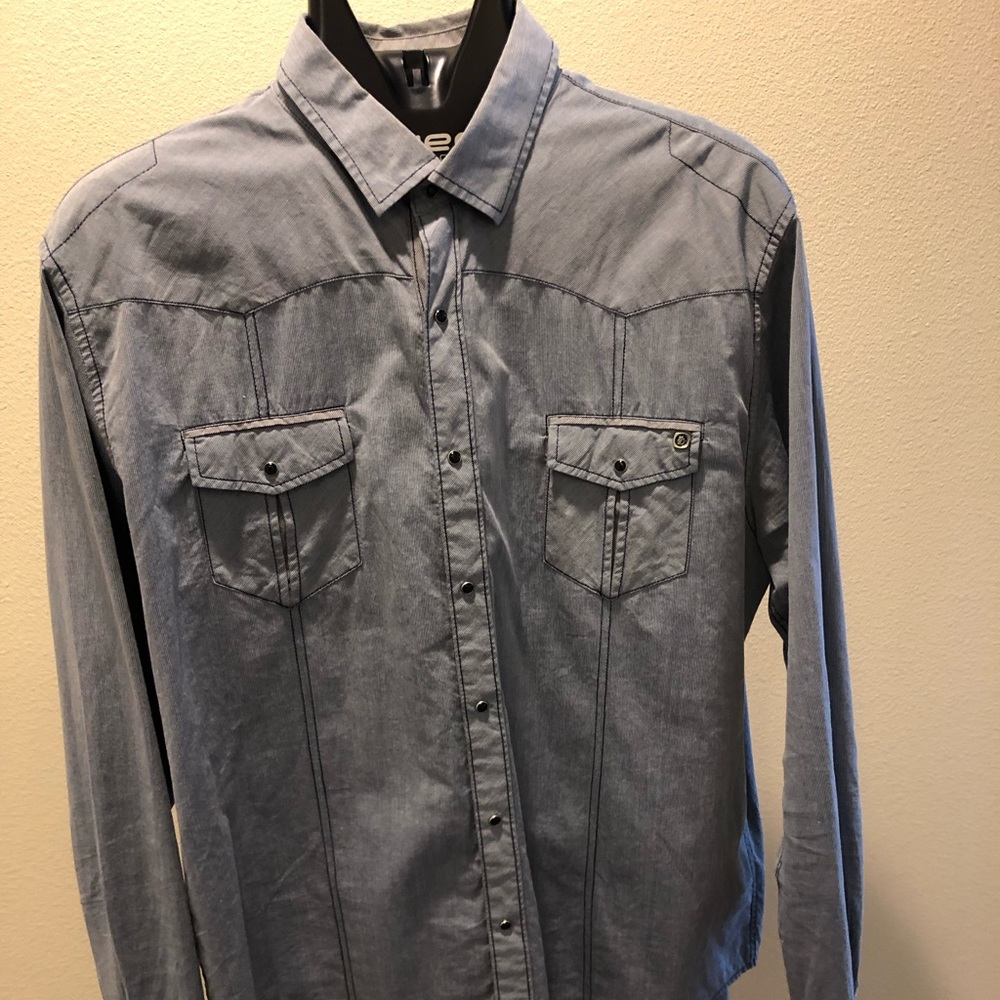 7 of Diamonds long sleeve collared shirt. Size XXL